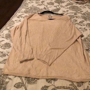 Chico’s light weight sand color sweater